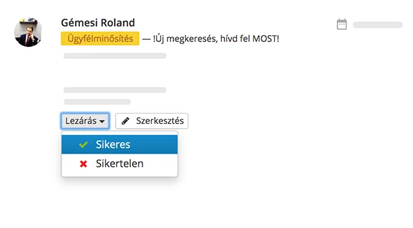 CRM értékesítés